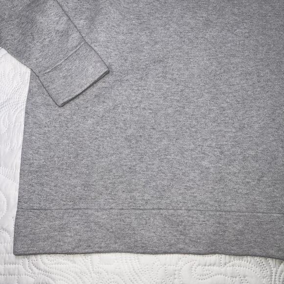 COS Sweater Womens EUR Size M Gray Mock Neck Knit Cotton-Wool Blend Minimalist - Picture 14 of 15